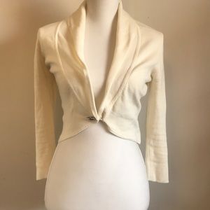 Half cut cardigan short sleeve